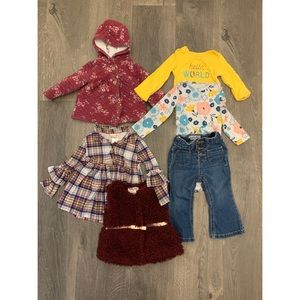 Toddler Girls 18 Month 6 Piece Bundle
